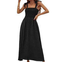 Load image into Gallery viewer, Sleeveless Suspender Print Elegant Dress