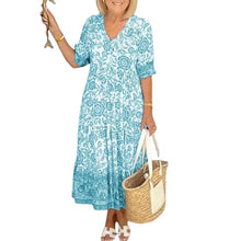 Load image into Gallery viewer, V-neck Summer Bohemian Dress