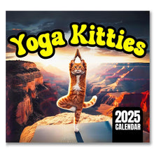 Load image into Gallery viewer, Yoga Kitten 2025 Wall Calendar