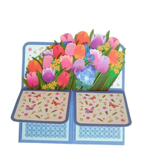 Load image into Gallery viewer, Morsdagssalg 3D Pop up blomsterbukettkort