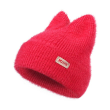 Load image into Gallery viewer, Cute Cat Ear Beanie Hat