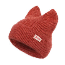 Load image into Gallery viewer, Cute Cat Ear Beanie Hat