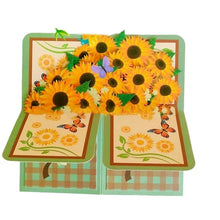 Load image into Gallery viewer, Morsdagssalg 3D Pop up blomsterbukettkort