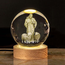 Load image into Gallery viewer, Jesus Glowing Crystal Ball