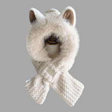 Load image into Gallery viewer, Cute Fox Ears 2-in-1 Hat and Scarf