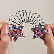 Load image into Gallery viewer, Rhinestone Star Broken Hair Comb