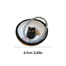Load image into Gallery viewer, Lucky Black Cat Decorative Trinket Bowl Dish