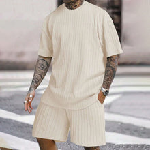 Load image into Gallery viewer, Men's Solid Textured Shorts Set