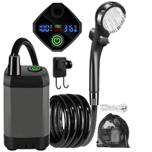 Load image into Gallery viewer, Bærbar, oppladbar utendørs campingdusjpumpe