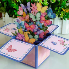 Load image into Gallery viewer, Morsdagssalg 3D Pop up blomsterbukettkort