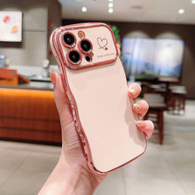 Load image into Gallery viewer, Cute Wave Shape With Love Heart Raised Camera Protection Phone Case