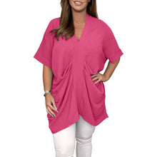 Load image into Gallery viewer, Women's V Neck Draped Top