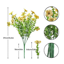 Load image into Gallery viewer, Kunstblomst (12 stk/sett), UV-bestandige fargerike blomsterdekorasjoner