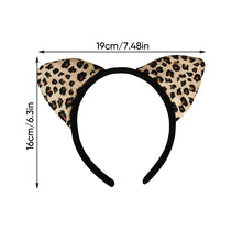Load image into Gallery viewer, Leopard Cat Ears Headband