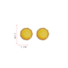 Load image into Gallery viewer, Colorful Textured Circle Earrings