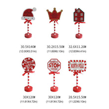 Load image into Gallery viewer, Christmas Street Sign Decoration Lights