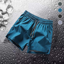 Load image into Gallery viewer, Men's Plain Solid Color Drawstring Pocket Shorts