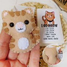 Load image into Gallery viewer, Felt Tabby Cat Plush In A Match Box