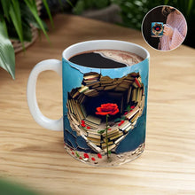 Load image into Gallery viewer, 3D Effect Bookshelf Coffee Mug