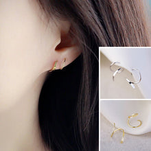 Load image into Gallery viewer, Spiral Hoop Twist Earrings