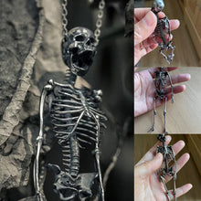 Load image into Gallery viewer, Full Body Silver Skeleton Pendant