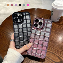 Load image into Gallery viewer, All-inclusive Glitter Gradient Rhombus Phone Case