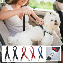 Load image into Gallery viewer, Adjustable Elastic Dog Seat Belt