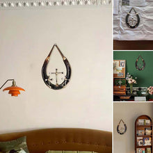 Load image into Gallery viewer, Horseshoe Nail Cross Wall Decoration