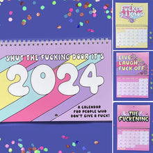 Load image into Gallery viewer, Funny and Sweary Double Page Wall Calendar