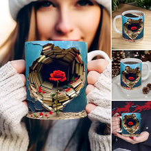 Load image into Gallery viewer, 3D Effect Bookshelf Coffee Mug