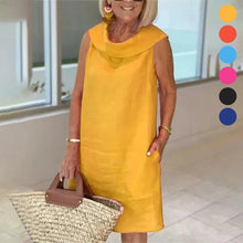 Load image into Gallery viewer, Summer Ruffle Collar Dress