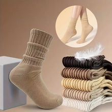 Load image into Gallery viewer, Women's Solid Crew Socks (6 pairs)