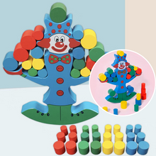 Load image into Gallery viewer, Wooden Clown Balancing Blocks