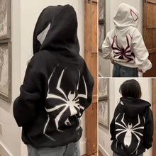 Load image into Gallery viewer, Spider Punk Zip Up Hoodie