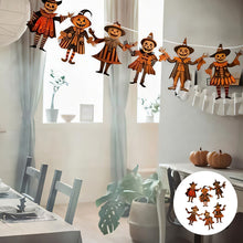 Load image into Gallery viewer, Halloween Vintage Bunting Wooden