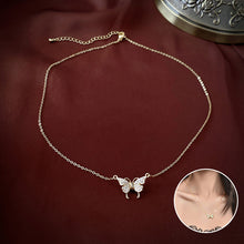Load image into Gallery viewer, Magnetic Butterfly Patchwork Necklace