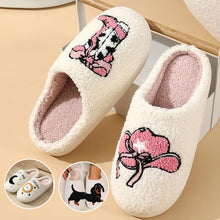 Load image into Gallery viewer, Cartoon Print Plush Slippers