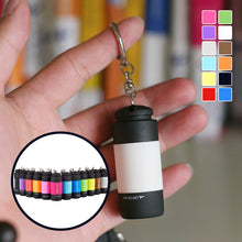 Load image into Gallery viewer, USB oppladbar mini nøkkelring lys