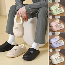Load image into Gallery viewer, Autumn And Winter Embossed Little Bear Home Waterproof Cotton Slippers