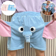 Load image into Gallery viewer, Unisex Screaming Couple Flying Elephant Shorts