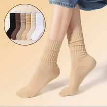 Load image into Gallery viewer, Women's Solid Crew Socks (6 pairs)