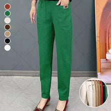 Load image into Gallery viewer, Women's Elastic Waist Cotton Pants
