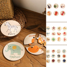 Load image into Gallery viewer, Wooden Puzzles Toddler Sensory Toys