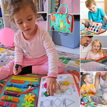 Load image into Gallery viewer, Toddler Felt Busy Board Montessori Toys