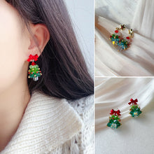 Load image into Gallery viewer, Christmas Tree Earrings