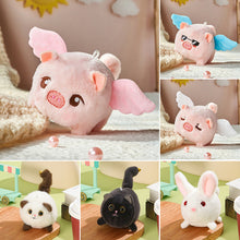 Load image into Gallery viewer, Wagging Tail Kitty Plush Doll Keychain