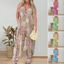 Load image into Gallery viewer, Patchwork Print Loose Jumpsuit