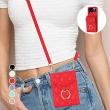 Load image into Gallery viewer, Embossed Leather Wallet Case for Samsung Galaxy Z Flip4 Flip3