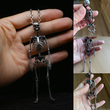 Load image into Gallery viewer, Full Body Silver Skeleton Pendant