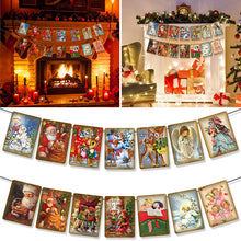 Load image into Gallery viewer, Julebanner i vintage stil